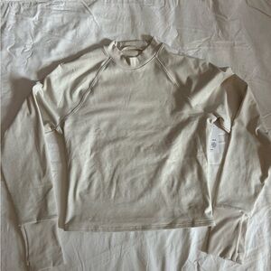Athleta Cream Softluxe Top